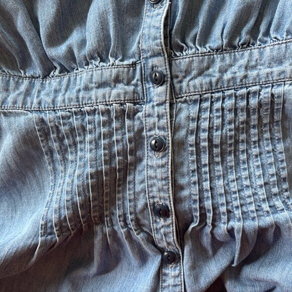 Madewell Denim Mini Dress - Western Vintage Inspired - Picture 8 of 8